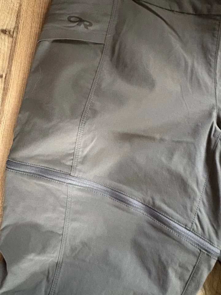 Outdoor Research Women's Convertible Ferrosi Pants Size 8 Hiking Green Zip Off - Image 3 of 4