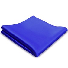 Silk Pocket Squares Men 16.5 Momme 13.8x13.8 Inch Solid Color Handkerchief