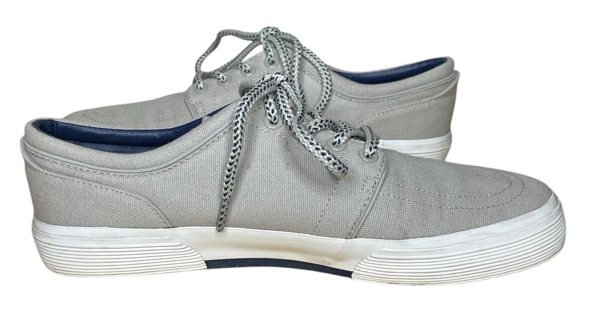 Polo Ralph Lauren Faxon Low Canvas Shoes Mens Sz 9 D 