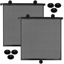 Blosssound 2 Pack Car Side Window Sun Shades Extra Wide 22 24 Inch