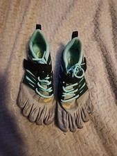 Vibram Five Fingers V-Train Cross Trainer Grey Black Aqua 18W6601 Wmn Size 7.5-8