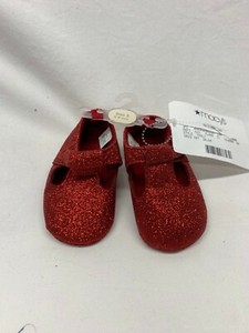 red glitter baby girl shoes