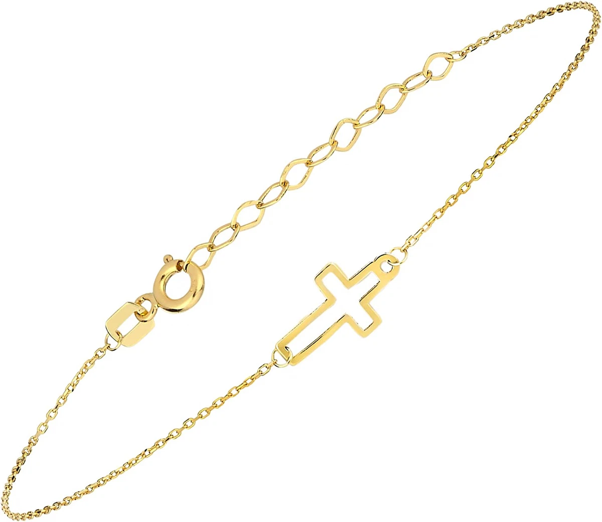 Baby cross bracelet sale