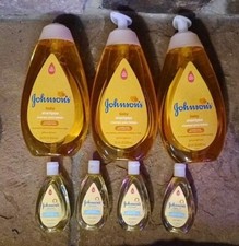 Lot of 3 JOHNSON'S Baby Shampoo 20.3oz and 4 Head-to-Toe Wash  Shampoo 1.7oz