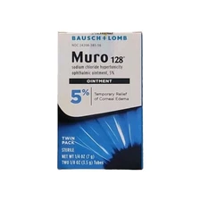 Bausch & Lomb Muro 128 Sodium Chloride Ointment 5% Twin Pack EXP 07/2025