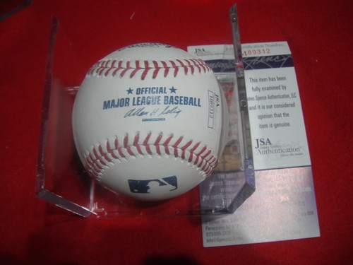 Fernando Rodney Autographed ML Selig Baseball Cert JSA Pitched for 11 MLB Teams - Picture 2 of 2