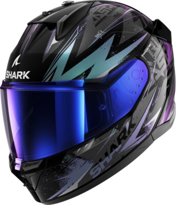 SHARK Integralhelm D-SKWAL 3 Blast-R Glossy KGX Sonnenblende Gr. M 57/58