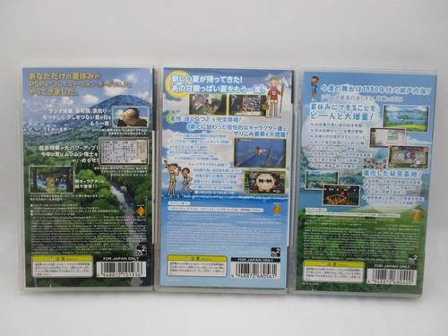 PSP Boku no Natsuyasumi 1 2 4 3Games Set Japan Summer Holidays 20th Century
