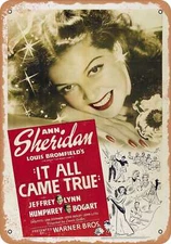 METAL SIGN - It All Came True (1940) - Vintage Look