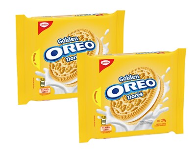 2-Pack Oreo Golden Vanilla Cream Sandwich Cookies (270g) Biscuit Sweet Snacks