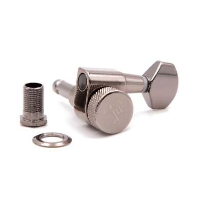 Tone Ninja 2-pin locking tuners 20:1, Black Nickel, 6 inline staggered