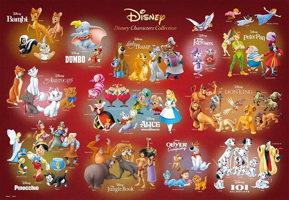 Tenyo Jigsaw Puzzle Disney Disney Characters Collection 1000