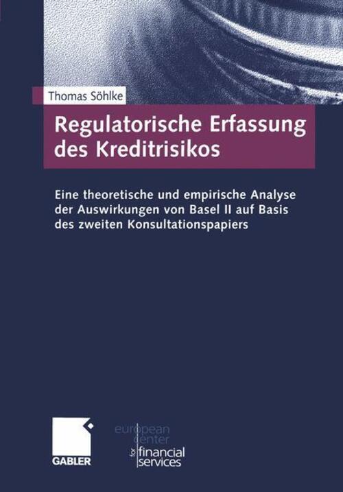 Thumbnail - Regulatorische Erfassung Des Kreditrisikos Thomas Söhlke Taschenbuch