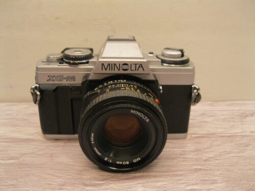 Minolta XG-M Film Camera w MD 50mm 1:2 Lens