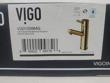 Vigo VG01009MG Noma 1.2 Gpm Single Hole Bathroom Faucet Matte Brushed Gold