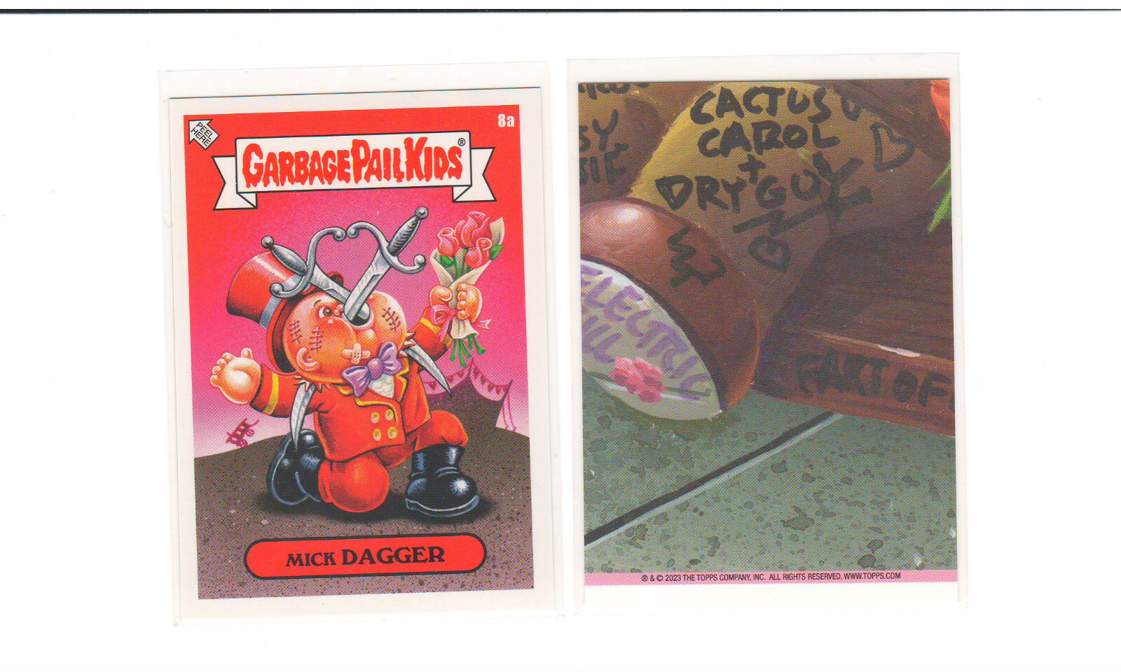 2023 Garbage Pail Kids Valentine's Day is Canceled! #8A MICK Dagger | eBay