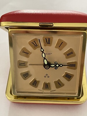 vintage Reisewecker Wecker traveler watch clock Peter Stars