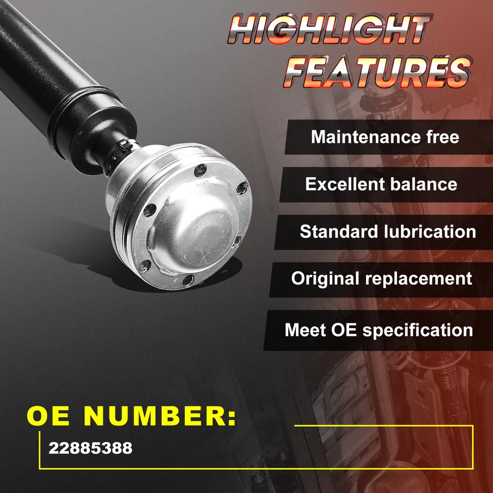 Rear Driveshaft Prop Shift Assembly for Cadillac SRX 2010-2016 AWD 22885388 New - Image 3 of 4