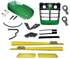Grille/Upper Hood/Fuel Door Kit/Seal Kit/StickerCLIP fits John Deere 4310 UP S/N