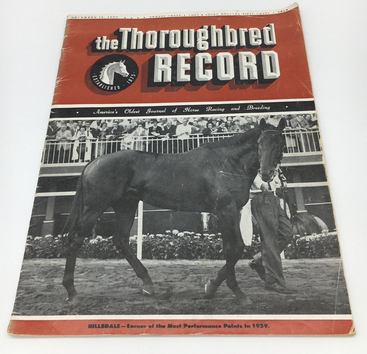 The Thoroughbred Record Dec. 12, 1959 Horse Racing Complete