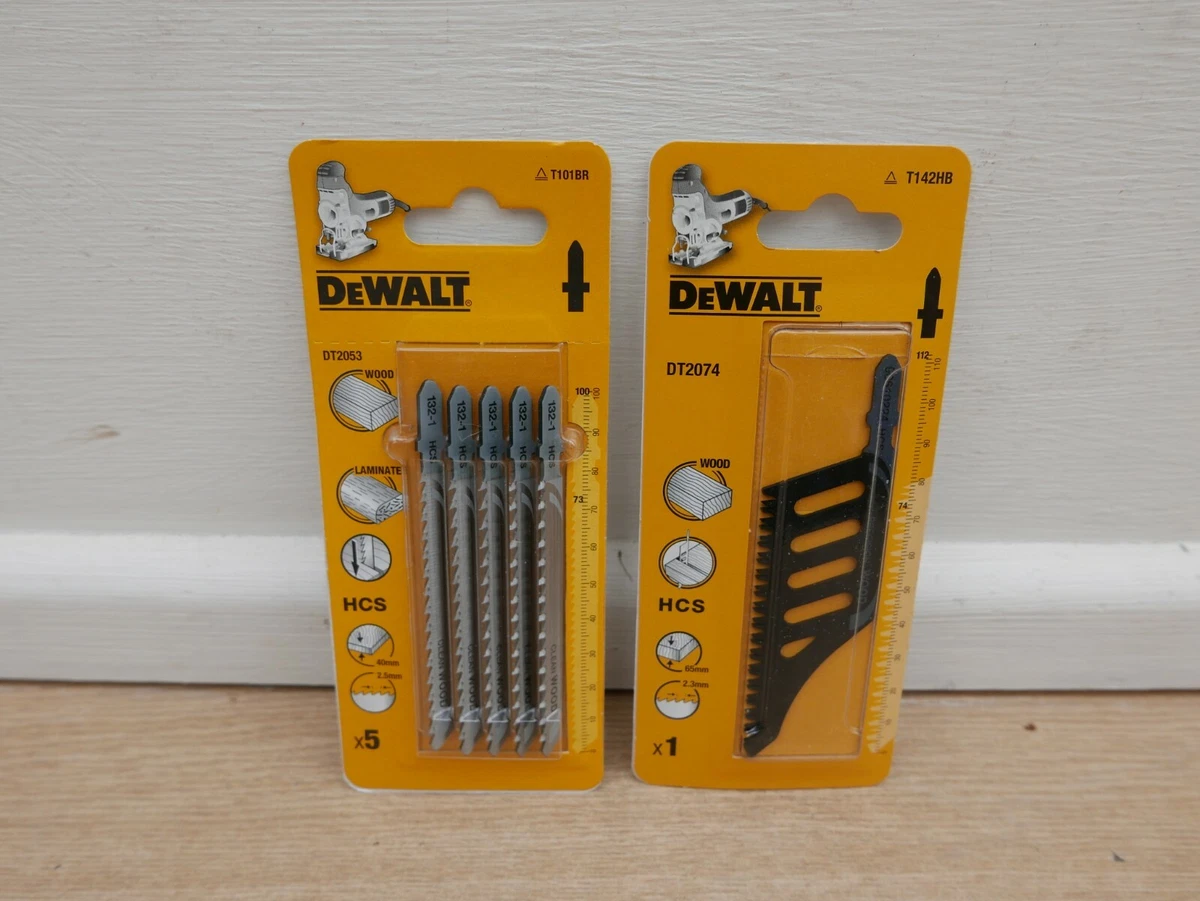 DEWALT DT2074 FLUSH CUTTING T142HB DT2053 5 X WORKTOP JIGSAW