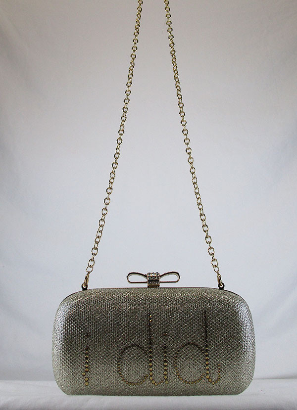 ライフ INC INTERNATIONAL CONCEPTS EVIE I DO I DID Gold Clutch Shoulder