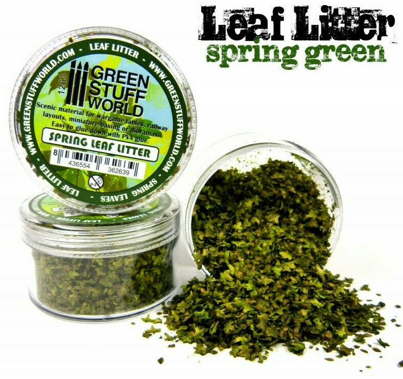 Green Stuff World Leaf Помет Весна Зеленые листья - Пейзаж Диорамы Warhammer 2590₽