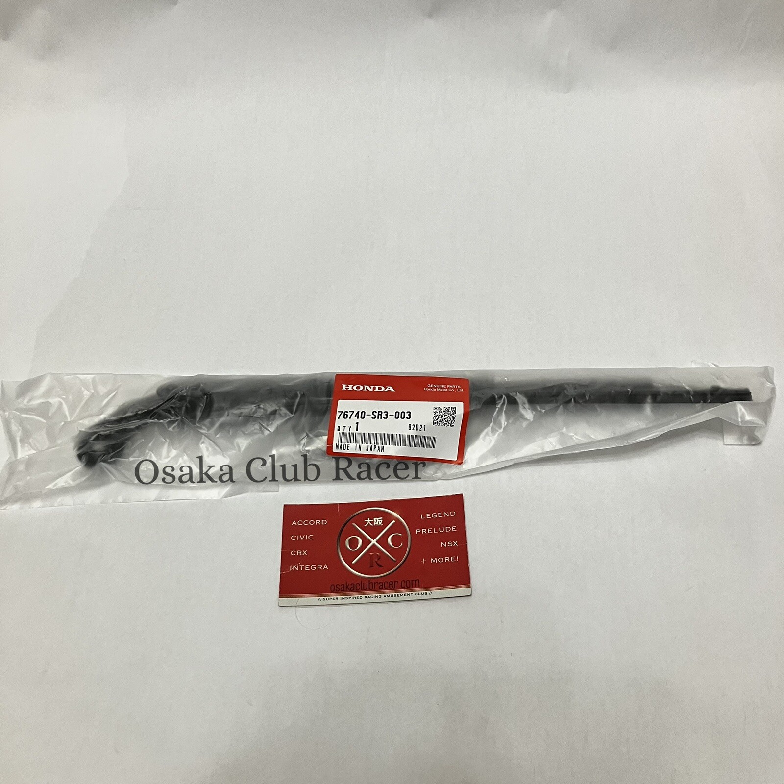 New OEM EG Honda Civic Hatchback Rear Wiper Arm Blade & Cap Set 9295