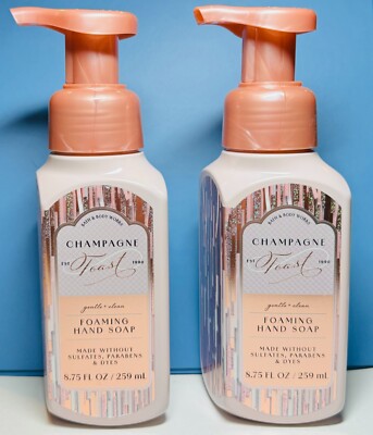 *NEW* CHAMPAGNE TOAST ~ 2PK ~ GENTLE FOAMING SOAP ~ Bath & Body Works