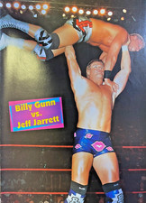 1999 Magazine Illustration Pro Wrestler Billy Gunn vs Jeff Jarrett