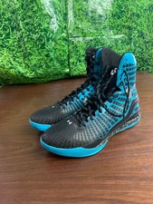 2014 Kemba Walker Basketball Shoes Under Armour Clutch Fit Teal/Black Size 11.5