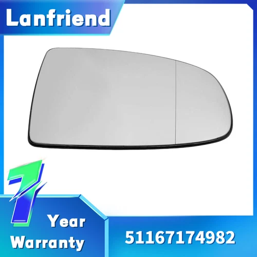 Heated Right Passenger Side Mirror Glass Fit BMW X6 X5 E70 E71 E72 51167174982