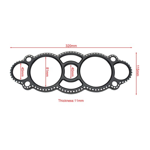 Speedometer Cover For SUZUKI HAYABUSA GSX1300R 2008-2020 Gauge Bezel Cover Black - Picture 2 of 7
