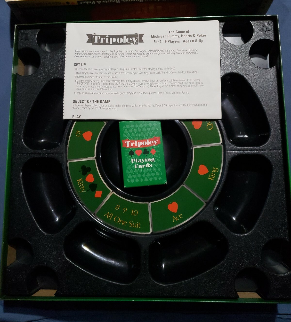 Cadaco Tripoley Special Edition Board Game Rotating Turntable Complete LN |  eBay