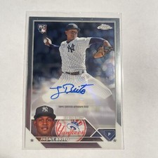 2023 Topps Chrome Update Jhony Brito Autograph Auto RC Yankees AC-JBR 