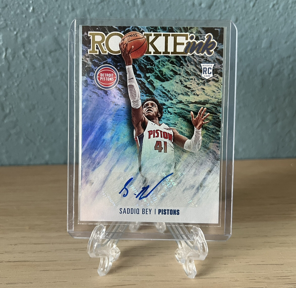 2020-21 Panini NBA Hoops - Rookie Ink Saddiq Bey Rookie Card