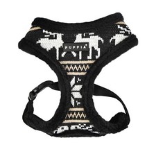 Puppia Dog Harness, No Pull Adjustable, Reindeer Prancer Black, S M, XL