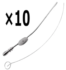 10 Pcs New ENT Baron Suction Tubes # 7 FR 2.3mm Surgical Diagnostic Instruments