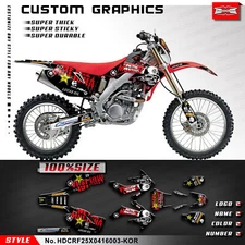 Kungfu Graphics Motorcycle Complete Sticker Kit for CRF250X 2004-2016 MX Decal