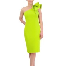 NWT Eliza J One Shoulder Scuba Crepe Cocktail Dress