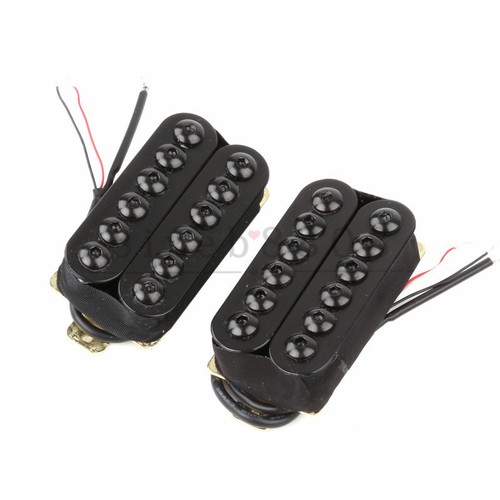 Pickup Humbucker Stile Invader Per Chitarra Elettrica Ponte Nero Alta Uscita - Foto 6