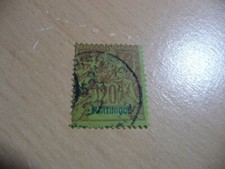 LOT  COLLECTION  TIMBRE  COLONIES  FRANCAISES   MARTINIQUE  n  37   OBLITERE