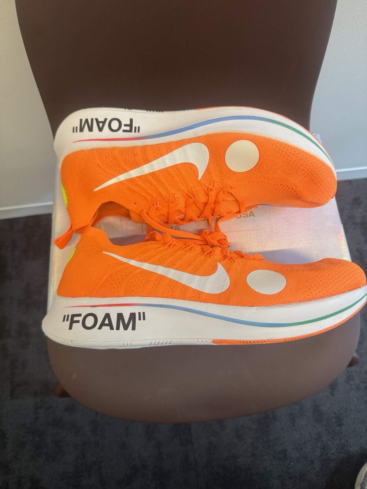 Off White X Nike Zoom Fly Mercurial taglia 13 LEGIT AUTENTICANO