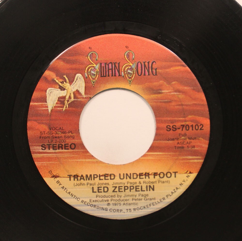 Rock 45 Led Zeppelin Trampled Under Foot / Black Country Woman On