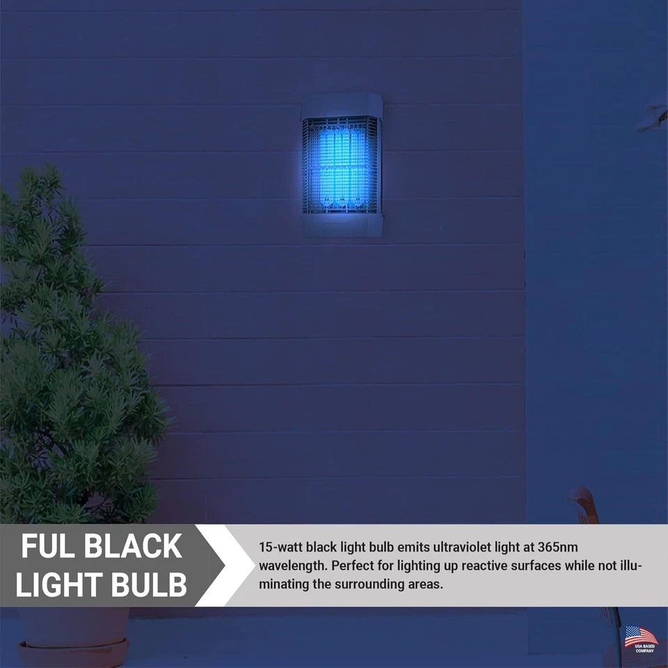 4Pack T6 Fluorescent U-Shaped Bulb, 7.86" Twin UV Lamp for Bars/Night Club, 15W - Image 2 of 4