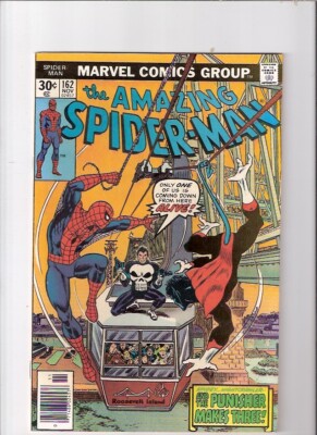 US-Marvel: A. SPIDER-MAN 162! PUNISHER! NIGHTCRAWLER! 1st FULL app JIGSAW! COLAN