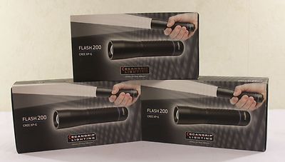 Scangrip LED Taschenlampe Flash 200 180m Leuchtweit. mit Focus Funktion