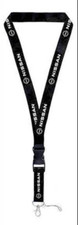 Black Lanyard with Name and Logo. Great as an ID holder or keys.