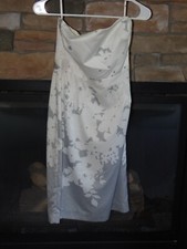 Banana Republic White and Gray Strapless dress size 4
