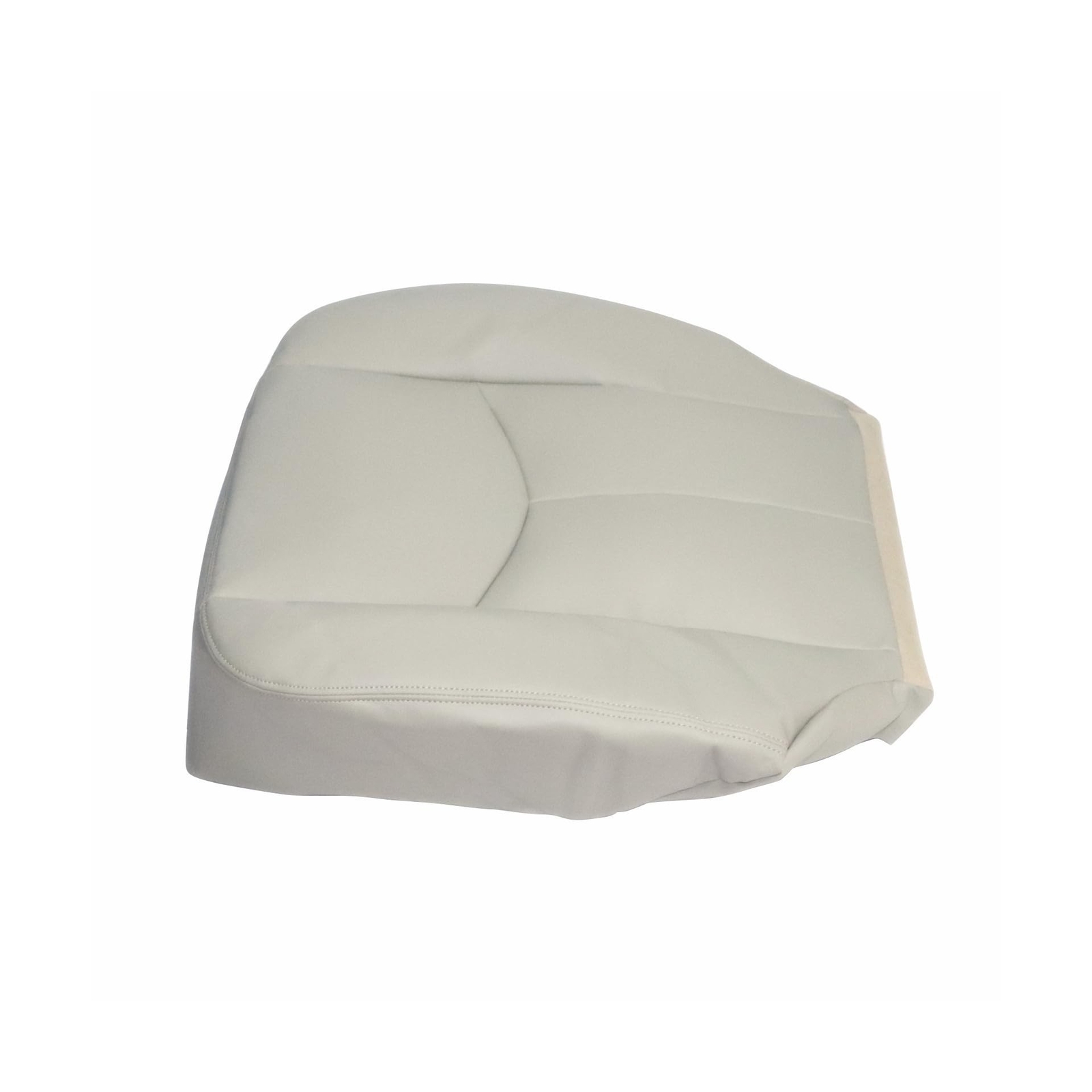 Driver & Passenger Bottom & Top Lean Back Replacement Leather Seat Cover Tan#...